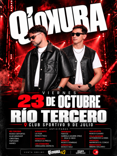 RIO TERCERO - ArtistasEnVivo - Tickets Online.